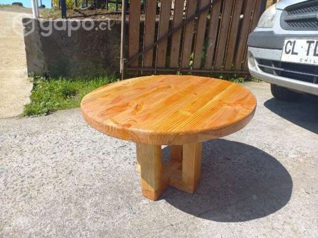 Mesa de centro de pino oregon