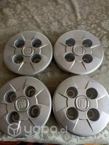 Juego tapa centro rueda fiorino city original