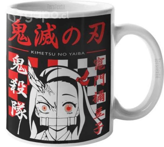 Tazón Taza Nezuko Kamado 4 Kimetsu No Yaiba Demon