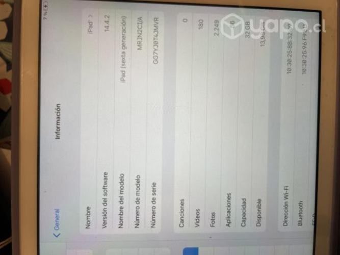 IPad 6ta generación