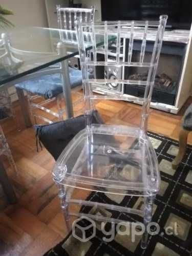 Sillas transparentes plásticas