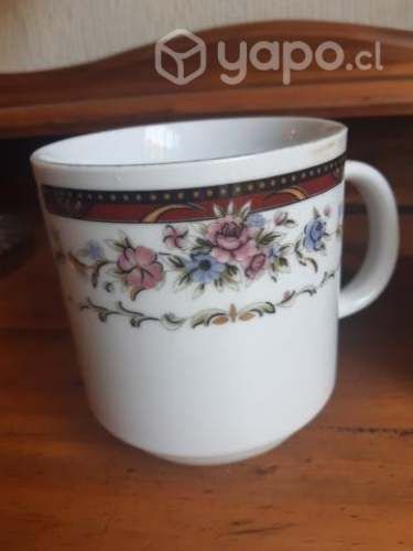 Par de tazones de porcelana