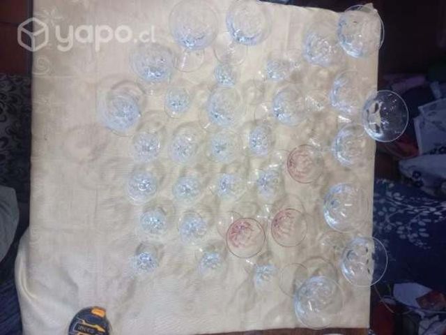 Lote copas cristal (antiguas)