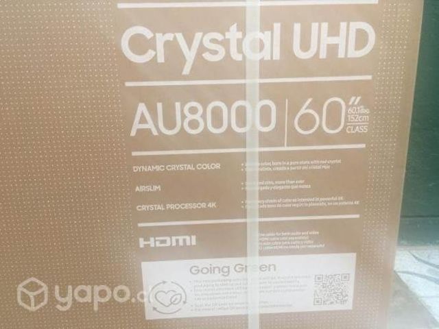 LED 60" Samsung AU8000 Crystal UHD 4K Smart TV