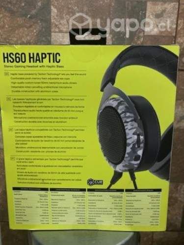Audifonos Profesionales Gaming CORSAIR HS60 HAPTIC