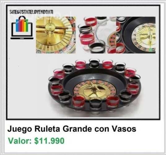 Juego Ruleta Grande con Vasos