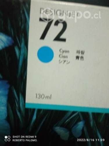 Tintas HP 72 colores originales de 130ml