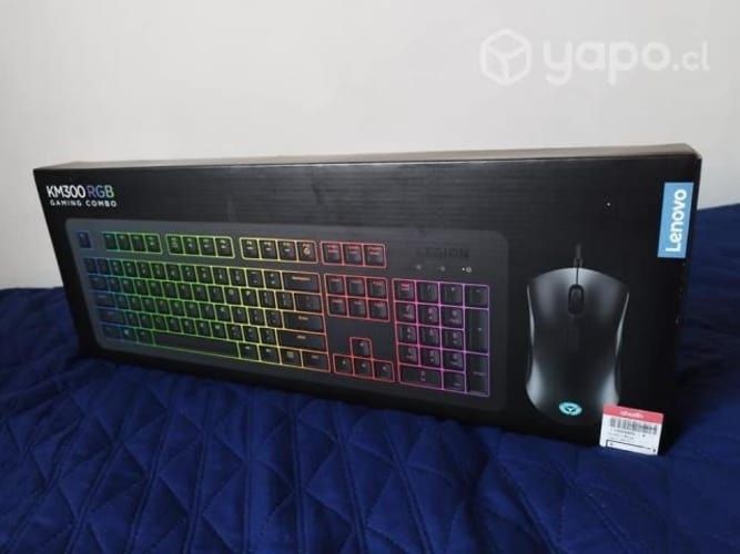 Teclado lenovo km300 rgb (incluye mouse)