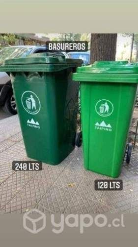 Contenedores/ Basureros de 120 y 240 litros con Ta
