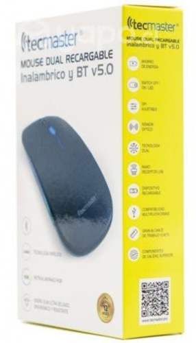 Mouse inalámbrico dual usb y bluetooth recargable