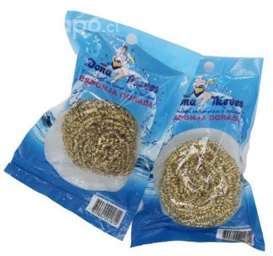 Virutilla metalica dorada