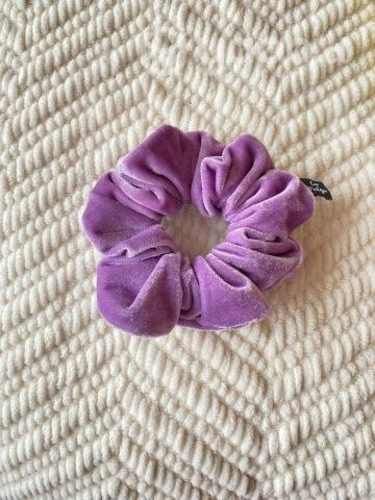 Colet scrunchie tercipelo lila