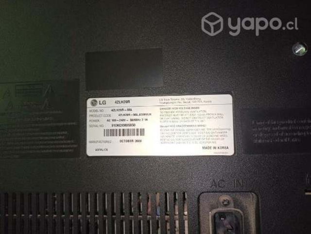 Televisor en buen estado por remodelación