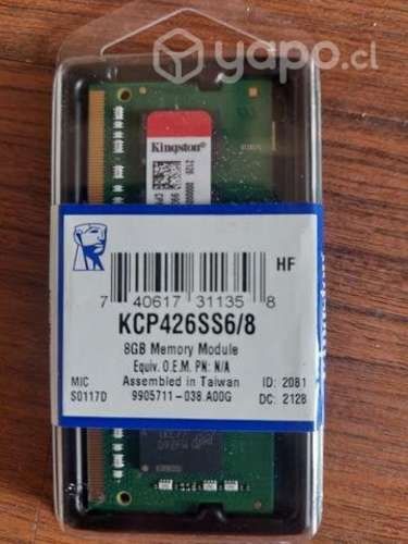 Memorias DDR4 de 8GB para notebook