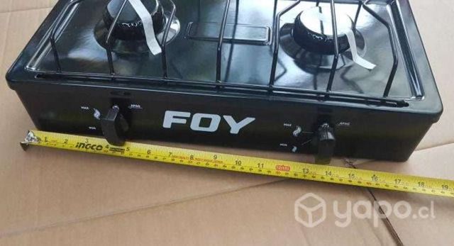 Cocina 2 platos con regulador de gas incluido