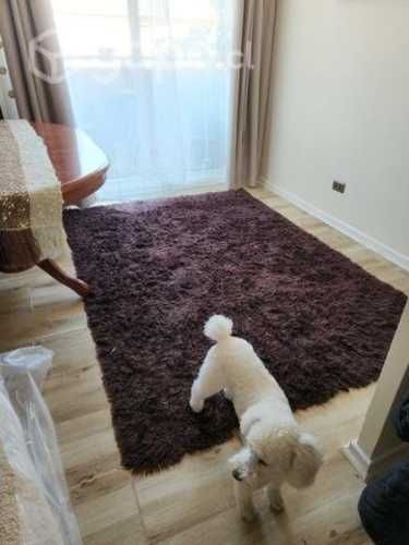 Alfombra café oscuro