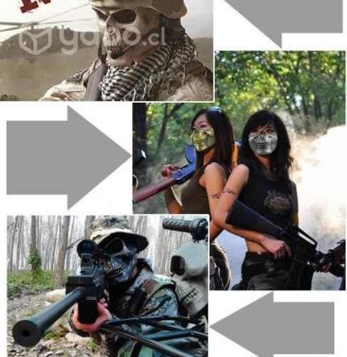 Mascara Media Cara de Calavera Deportes Fiestas