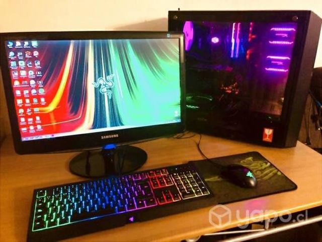 Pc gamer + monitor + teclado y raton gamer