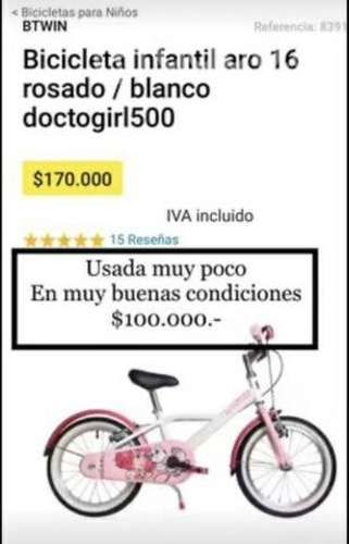 Bicicleta niña aro 12