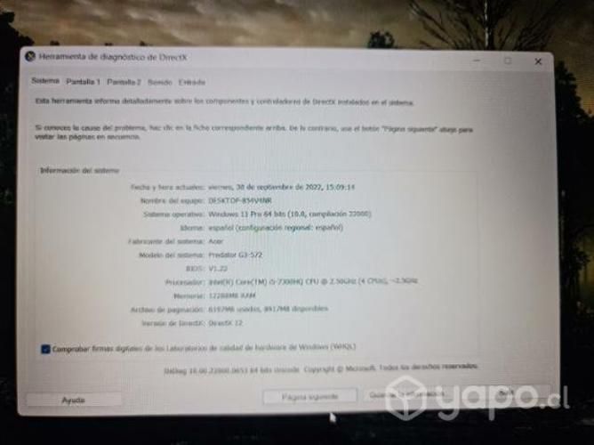 Notebook gamer predator