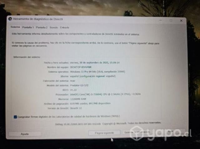 Notebook gamer predator