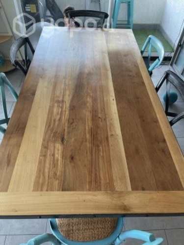 Mesa de comedor de madera ( Roble)