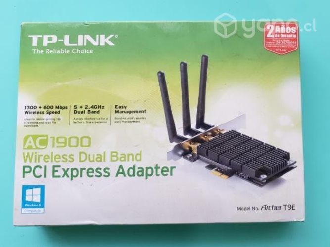 Adaptador Wifi Doble Banda Tp Link Ac1900 Pci E