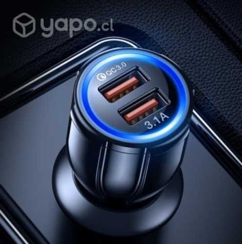 Cargador De Celular Auto Carga Rapida 3.1 Amp. 2 D