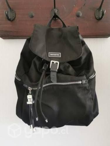 Mochila cartera samsonite negra