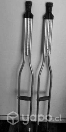 Par de muletas ajustable