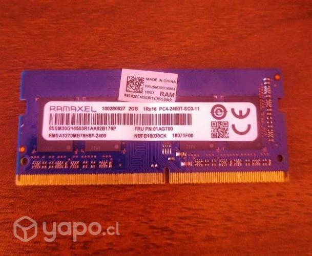 Memoria RAM DDR4 para notebook
