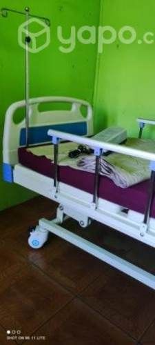 Cama clinica y baño portatil