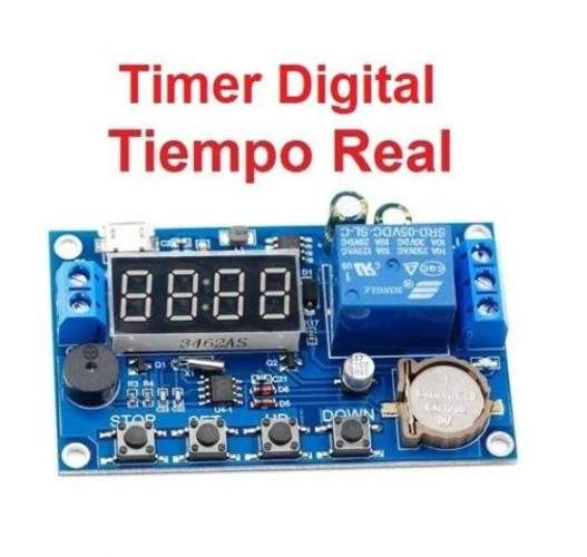 Tímer De Tiempo Real Con Relé Y Apoyo De Pila