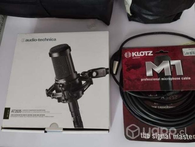 Microfono audiotechnica AT2035+ cable para mic
