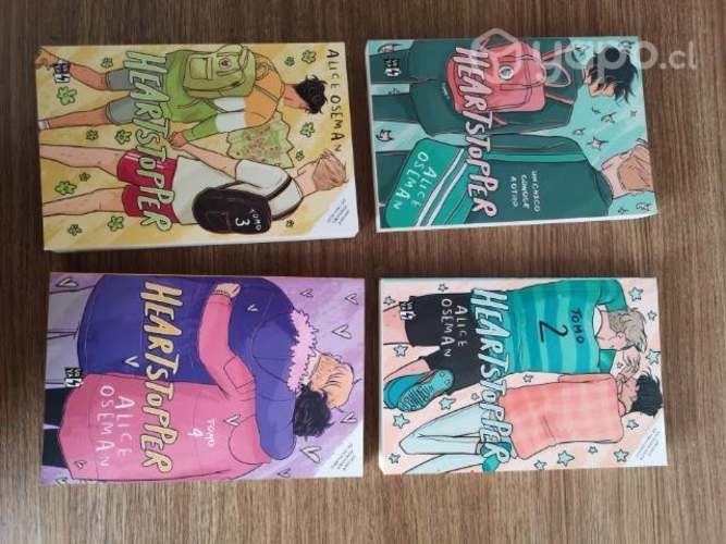 Pack 4 tomos libro HEARTSTOPPER