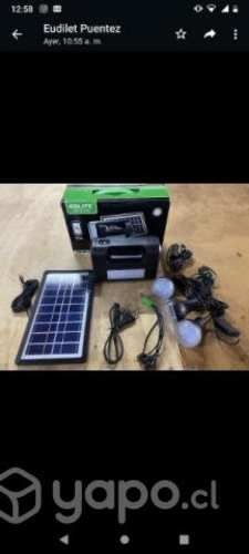 Kit Solar De Camping Luz Emergencia Usb 3ampolleta