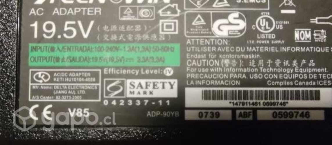 Cargador para Sony Vaio 19.5v 3.9a