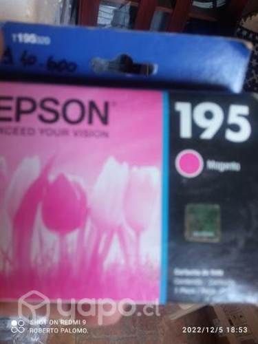 Tintas Epson 195 y 196 colores originales