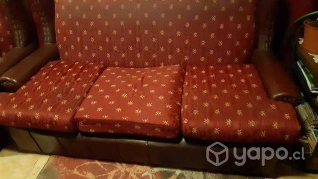 Sillon o sofa de ecocuero con estampado de genero