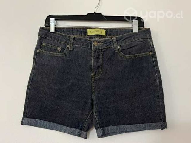 Short Elástico Marca Boulevard Talla 40 Azul