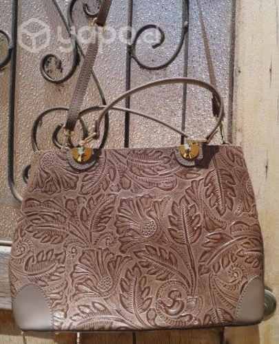 Cartera cuero genuine leather italiana