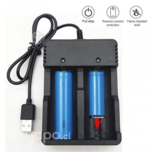 Cargador Universal Para dos Baterías USB 4,2V 2A