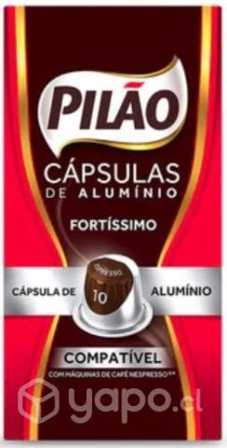 Café Pilao Fuerte 10 Cápsulas Compatible Nespresso