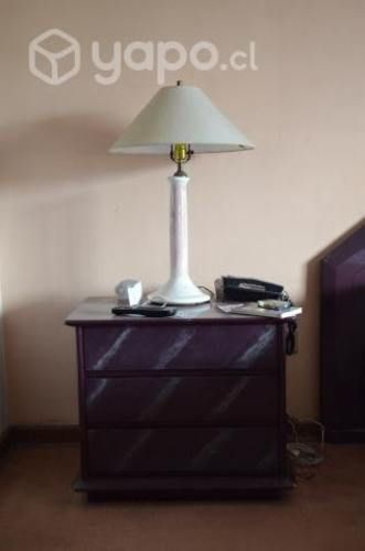 Lámparas de velador con pantalla blanca