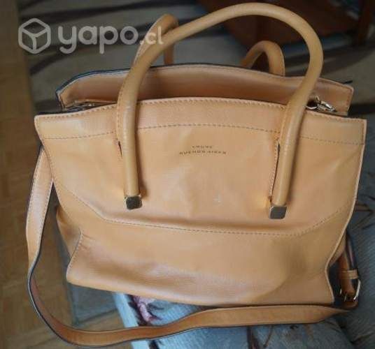 Cartera cuero prune - buenos aires