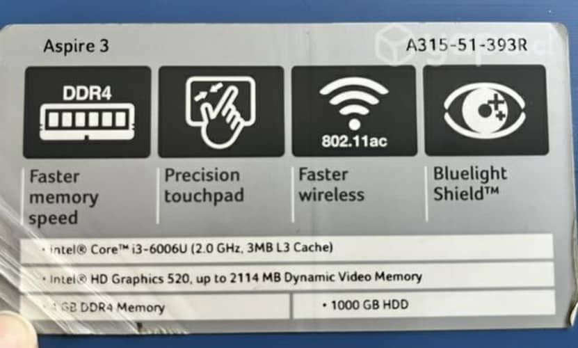 Laptop ACER ASPIRE 3