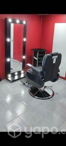 Sillón Aviador + Espejo + Carro+ Pole