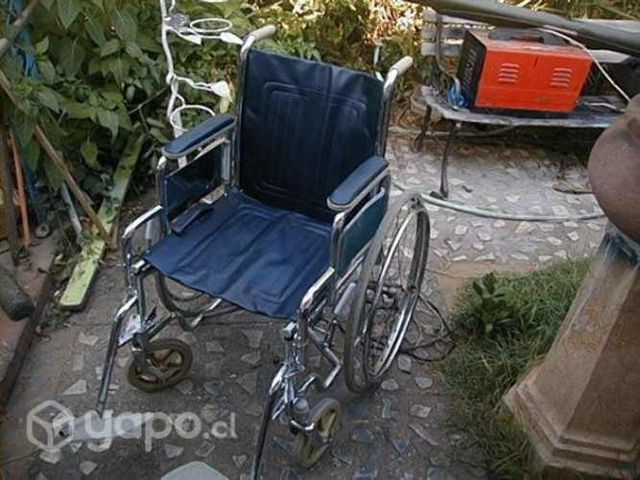 Silla de rueda adulto cromada