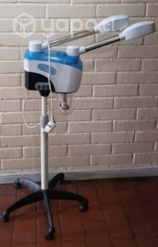 Sillón de barbería y vaporizador