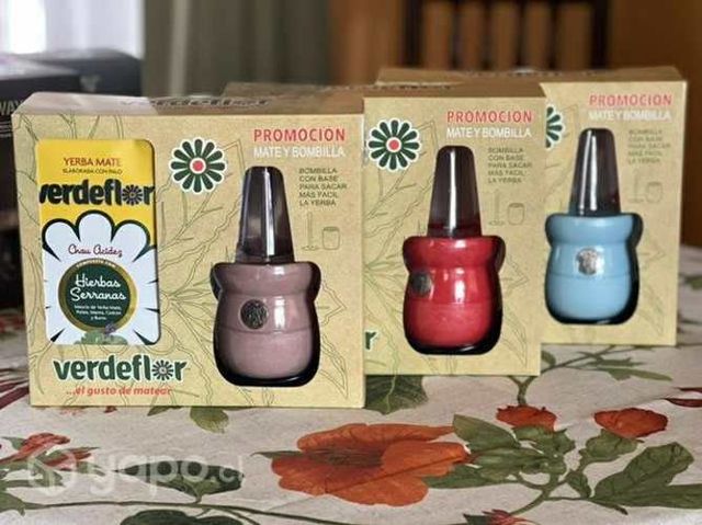 Yerba mate verde flor + Matero zaino